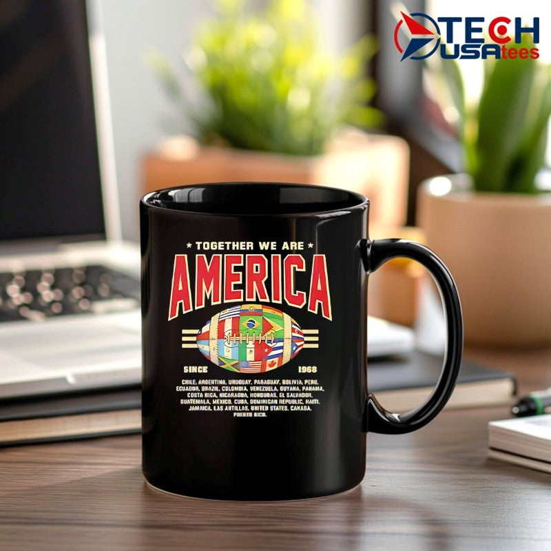 Together we are America Football since 1968 flag shirt