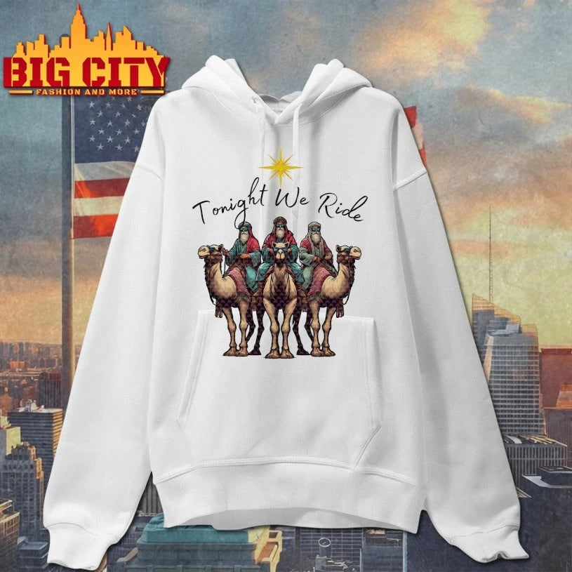 Tonight We Ride Christmas 3 Wise Men Christian Christmas shirt