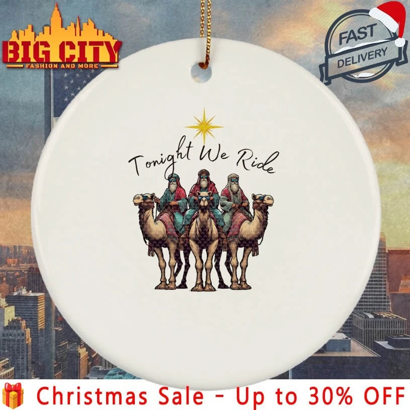 Tonight We Ride Christmas 3 Wise Men Christian Christmas shirt