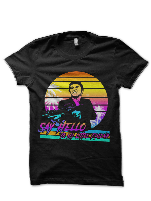 Tony Montana Black T-Shirt Style004 Hoodie, Sweatshirt | PureTeeCo.com