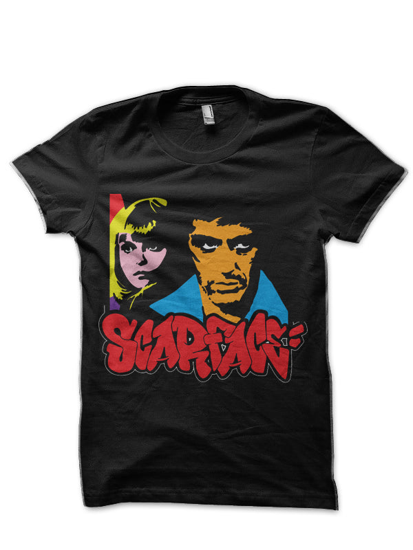 Tony Montana & Elvira Black T-Shirt Hoodie, Sweatshirt | PureTeeCo.com