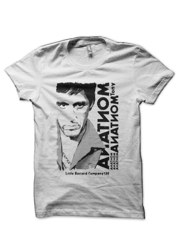 Tony Montana White T-Shirt Style001 Hoodie, Sweatshirt | PureTeeCo.com