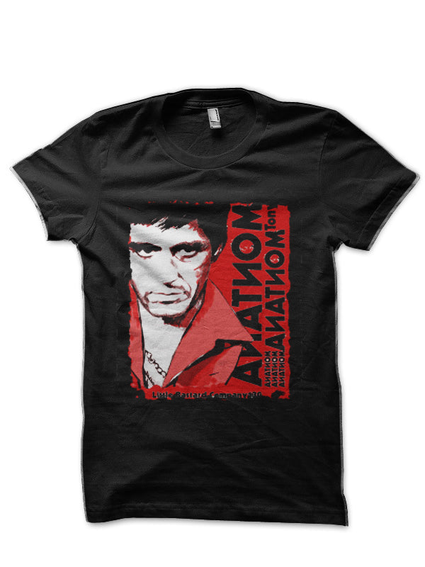 Tony Montana Black T-Shirt Style003 Hoodie, Sweatshirt | PureTeeCo.com