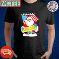 Top All I Want For Christmas Is Lower Taxes Santa US flag shirt