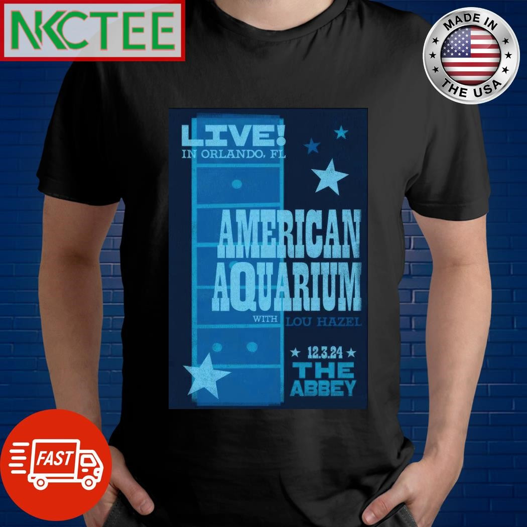 Top American Aquarium Dec 3 2024 The Abbey in Orlando FL Tour Poster Shirt