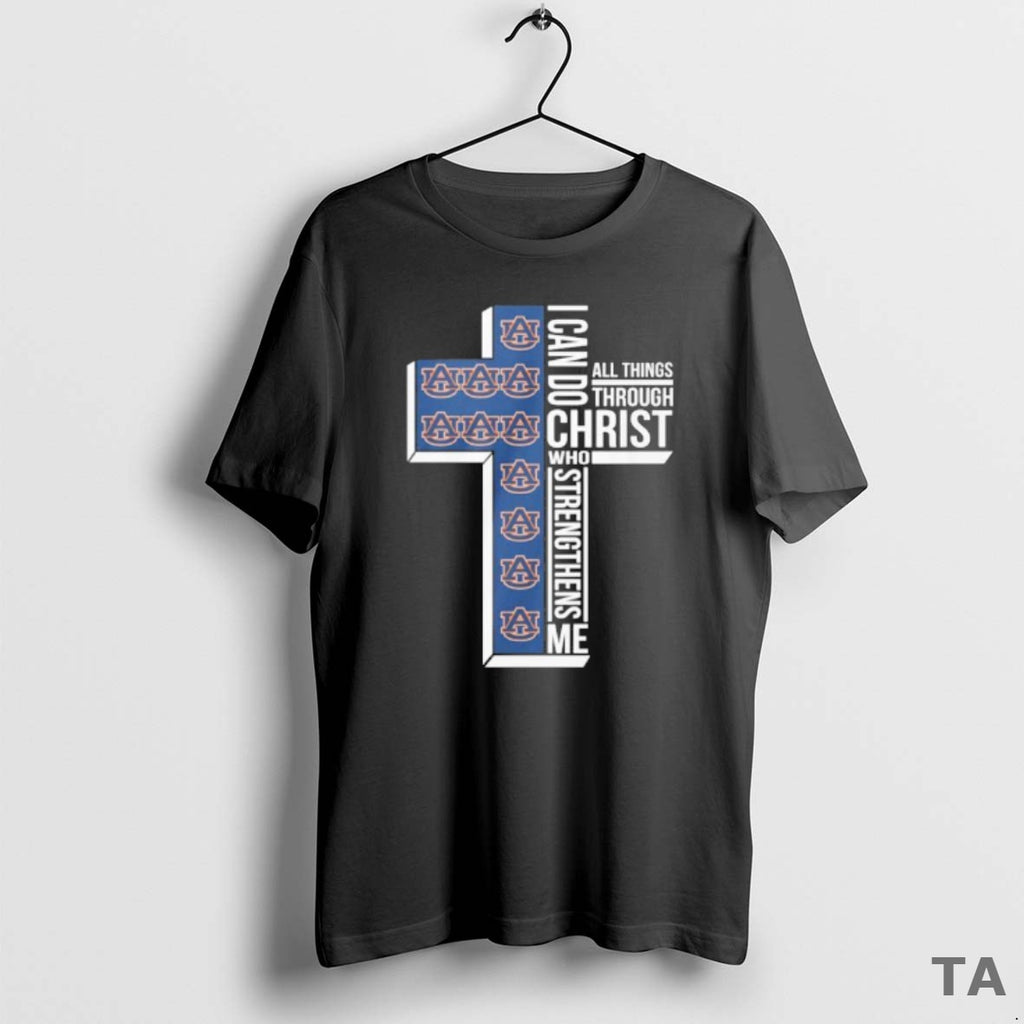 Top Auburn Basketball Logo I Can Do All Things Through Christ Who Strengthens Me T-Shirts, Hoodie, Sweatshirt | PureTeeCo.com
