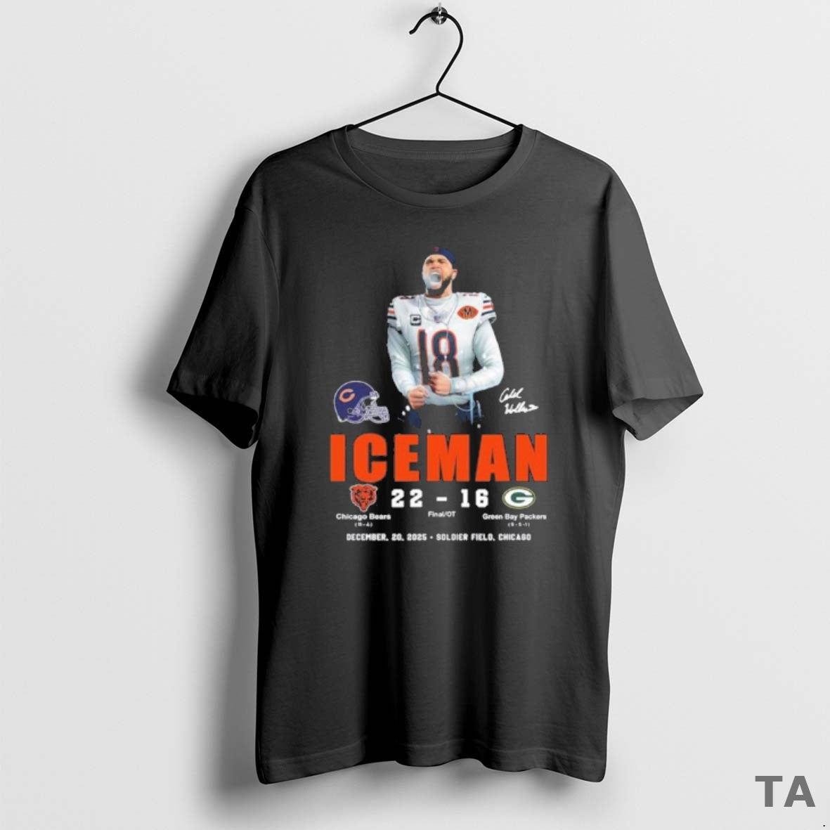 Top Caleb Williams Iceman Bears 22 16 Packers T Shirt Sweater Hoodie, Sweatshirt | PureTeeCo.com