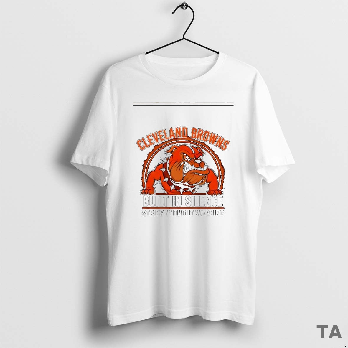 Top Cleveland Browns Built In Silence Strike Without Warning T Shirt Sweater Hoodie, Sweatshirt | PureTeeCo.com