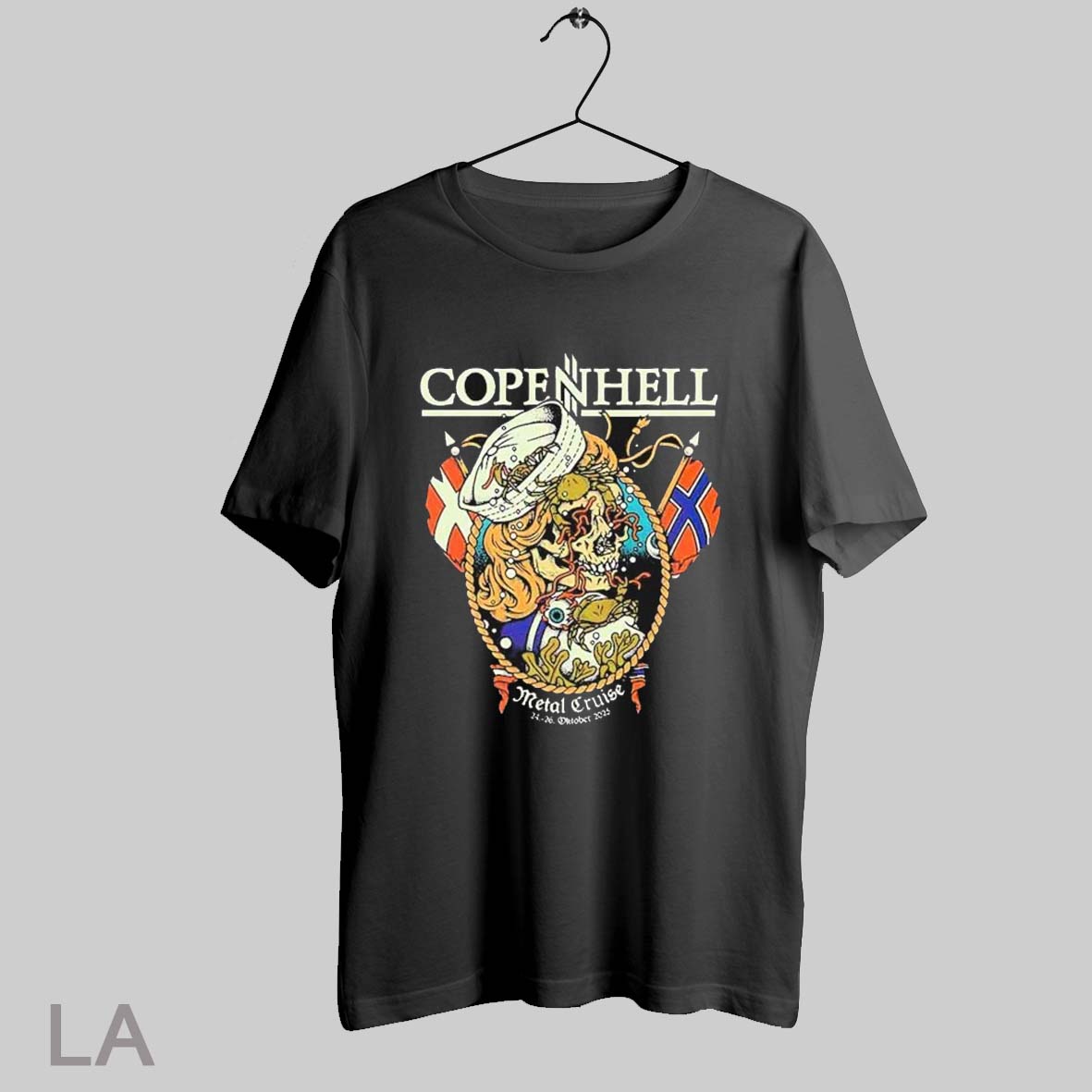Top Copenhell Metal Cruise 2025 Sailor Skeleton T Shirt Sweatshirt Hoodie Shirt | PureTeeCo.com
