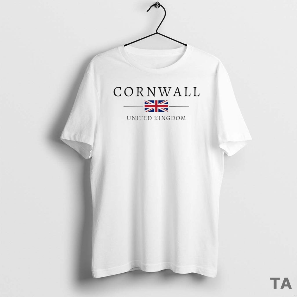 Top Cornwall United Kingdom Flag Circle T Shirt Sweater Hoodie, Sweatshirt | PureTeeCo.com