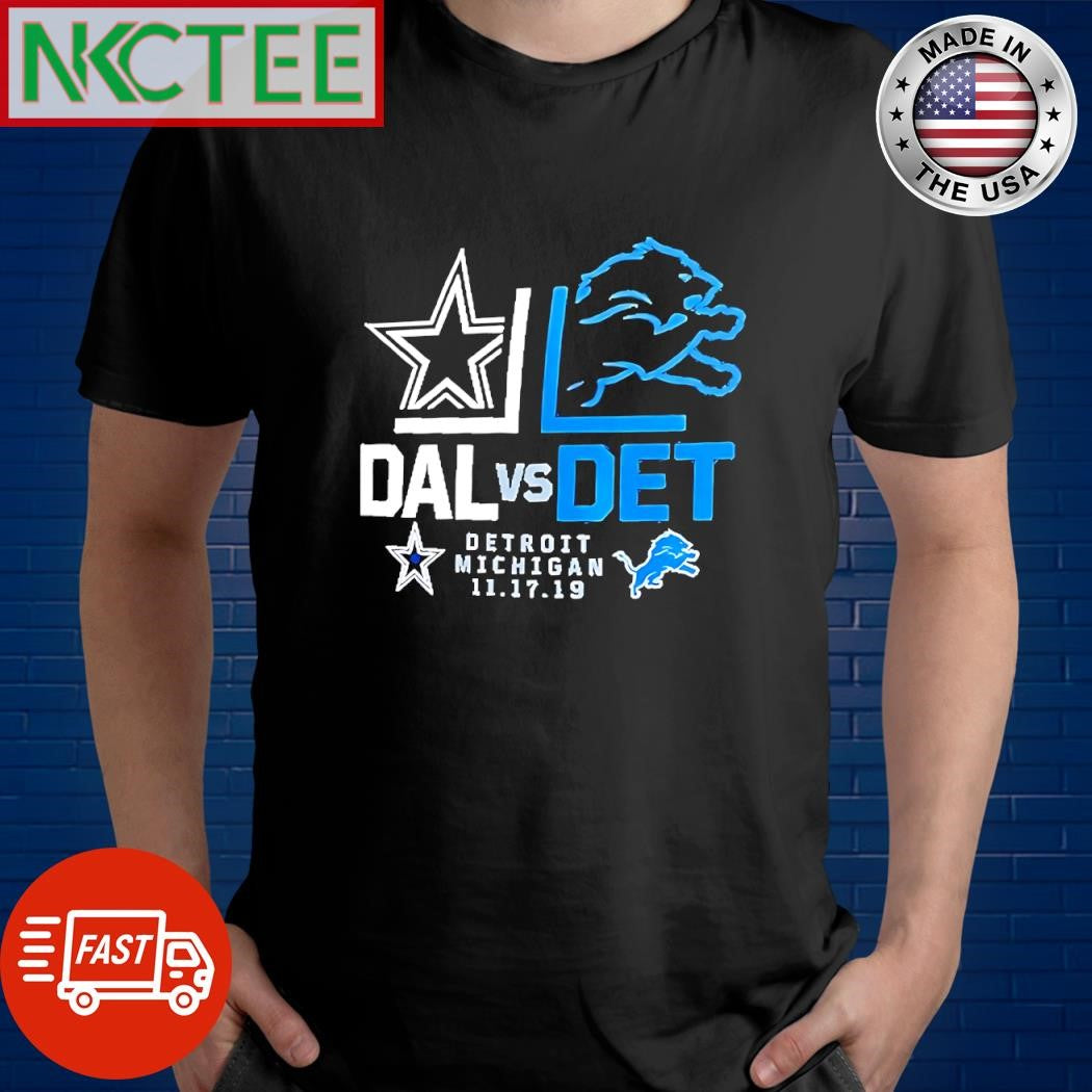 Top Dallas Cowboys vs. Detroit Lions Michigan 11 17 19 shirt