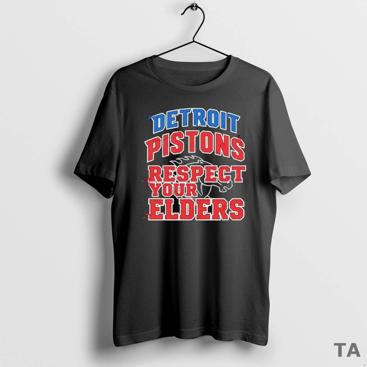 Top Detroit Pistons Respect Your Elders T Shirt Sweater Hoodie, Sweatshirt | PureTeeCo.com