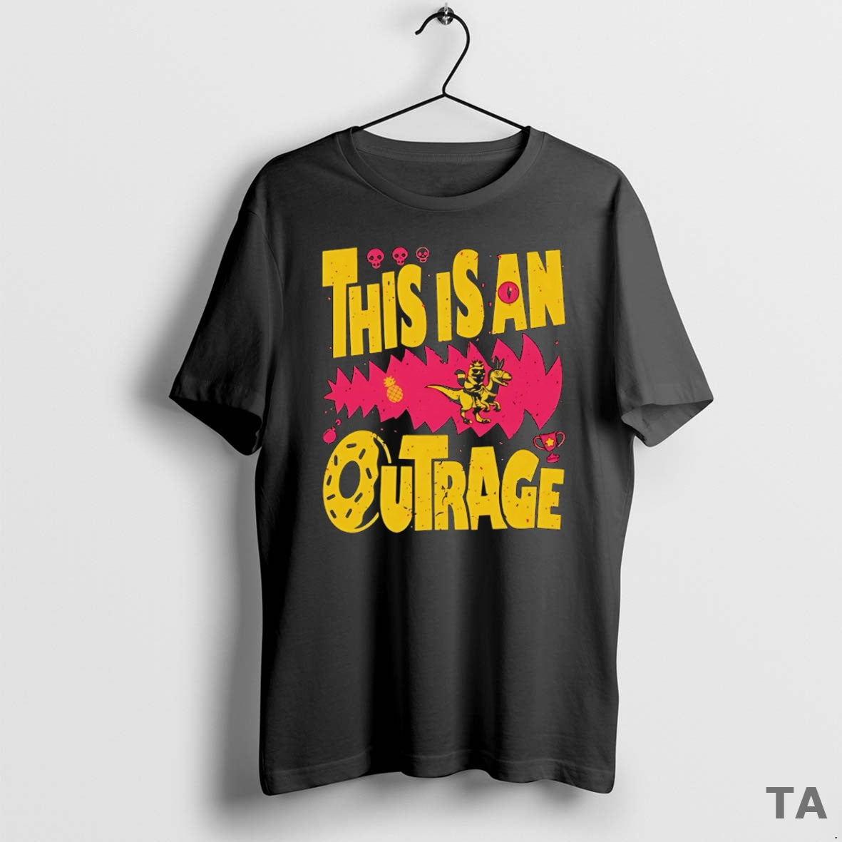 Top Dungeon Crawler Carl This Is An Outrage T Shirt Sweater Hoodie, Sweatshirt | PureTeeCo.com
