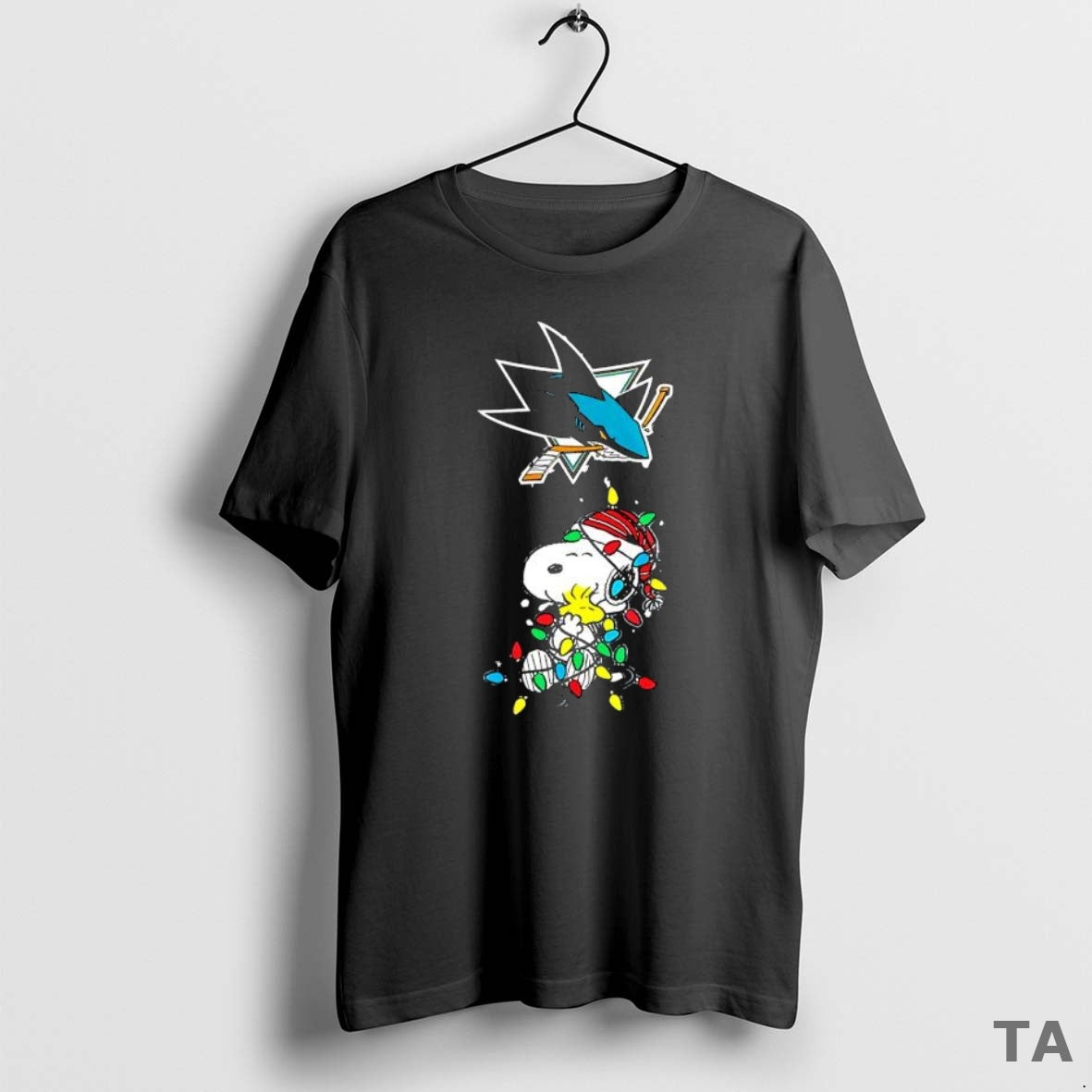 Top Funny San Jose Sharks Peanuts Christmas Night 2025 Special Holiday T Shirt Sweater Hoodie, Sweatshirt | PureTeeCo.com