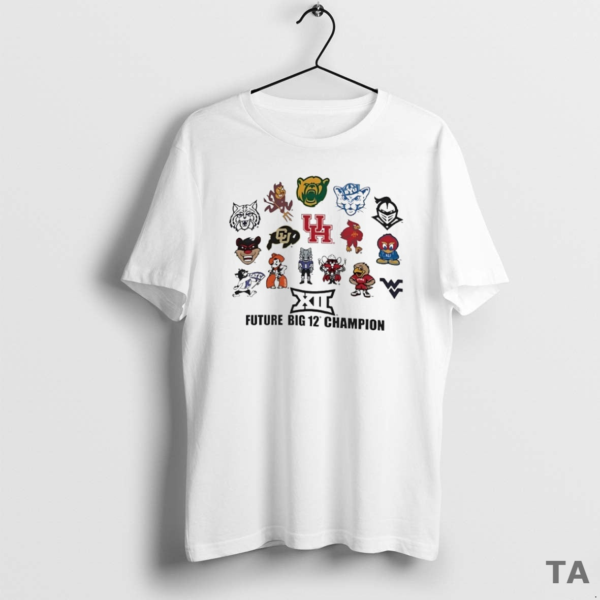 Top Future Big 12 Champion Mascot Circle T Shirt Sweater Hoodie, Sweatshirt | PureTeeCo.com