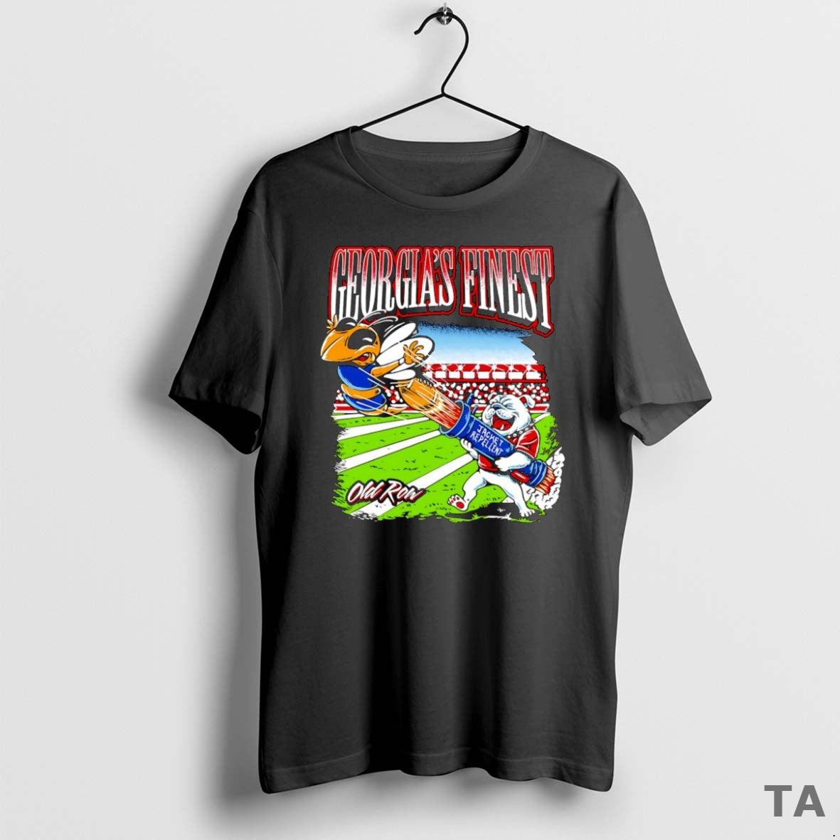 Top Georgias Finest Jacket Repellent Dawg Mascot T Shirt Sweater Hoodie, Sweatshirt | PureTeeCo.com