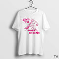 Top Girls Will Be Girls Circle T Shirt Sweater Hoodie, Sweatshirt | PureTeeCo.com
