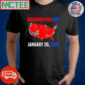 Top Inauguration January 20 2025 US map shirt