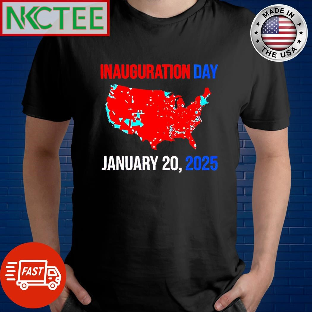 Top Inauguration January 20 2025 US map shirt