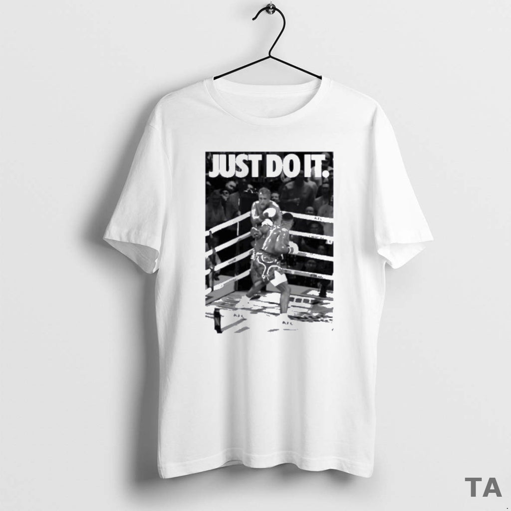 Top Just Do It Anthony Joshua Knockout Jake Paul T Shirt Sweater Hoodie, Sweatshirt | PureTeeCo.com