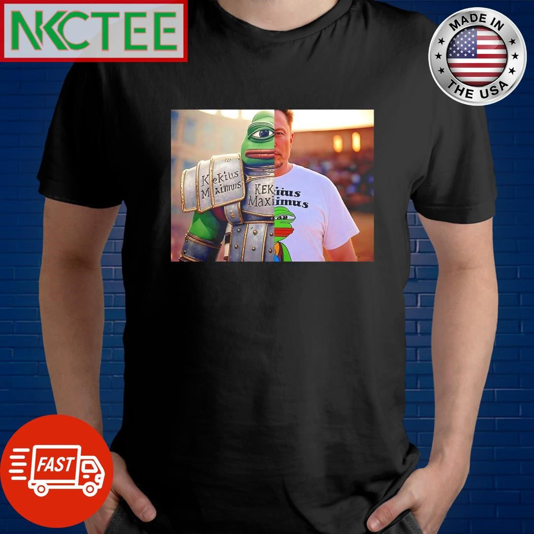 Top Kekius Maximus half Elon Musk shirt