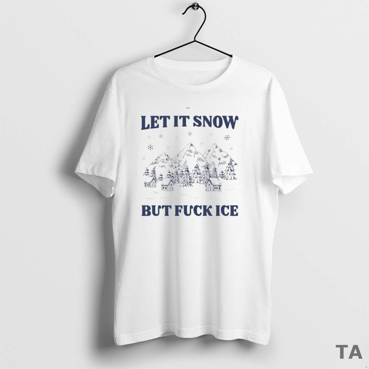 Top Let It Snow But Fck Ice Circle T Shirt Sweater Hoodie, Sweatshirt | PureTeeCo.com