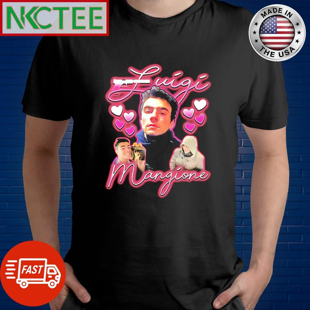 Top Luigi Mangione hearts shirt