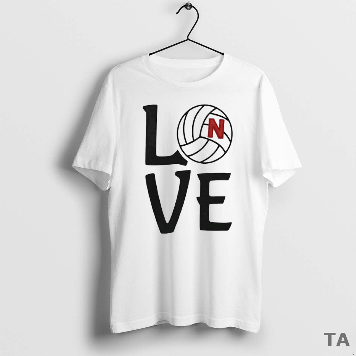 Top Nebraska Huskers Volleyball Love Circle T Shirt Sweater Hoodie, Sweatshirt | PureTeeCo.com