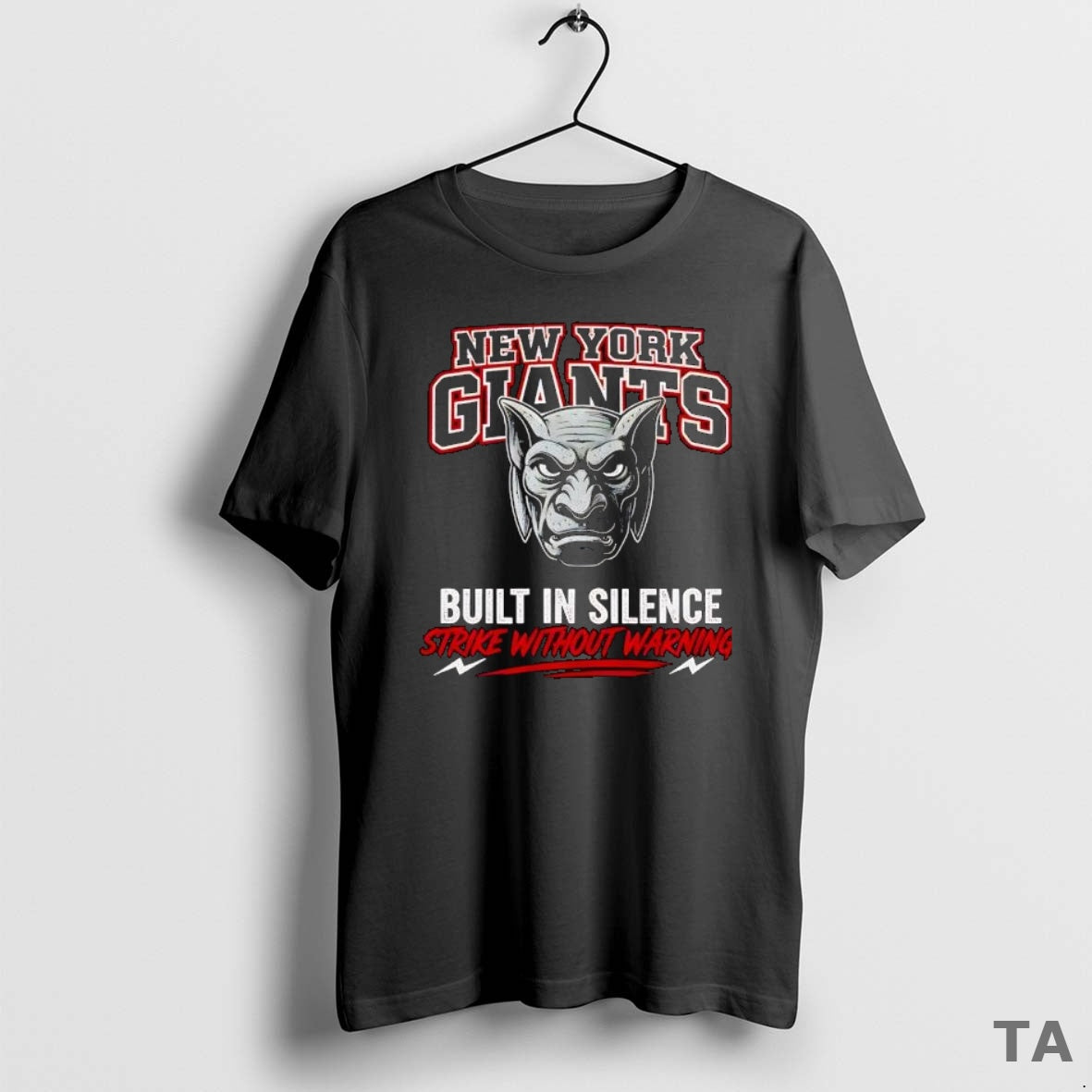 Top New York Giants Built In Silence Strike Without Warning T Shirt Sweater Hoodie, Sweatshirt | PureTeeCo.com