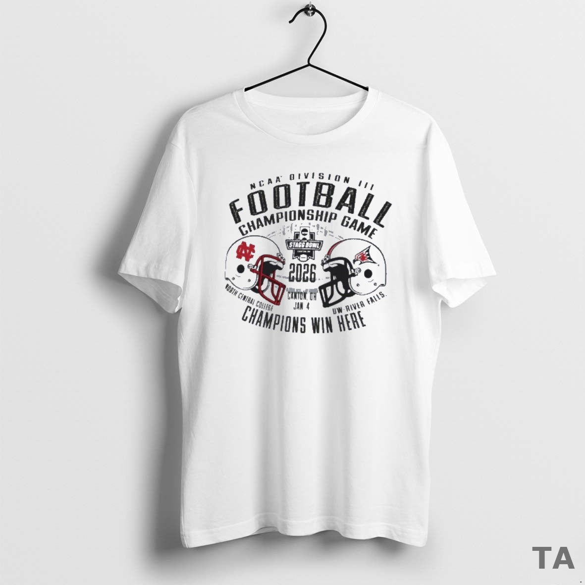 Top North Central Cardinals Vs Uw River Falls 2025 Ncaa Diii Football Championship Game Matchup T-Shirts, Hoodie, Sweatshirt