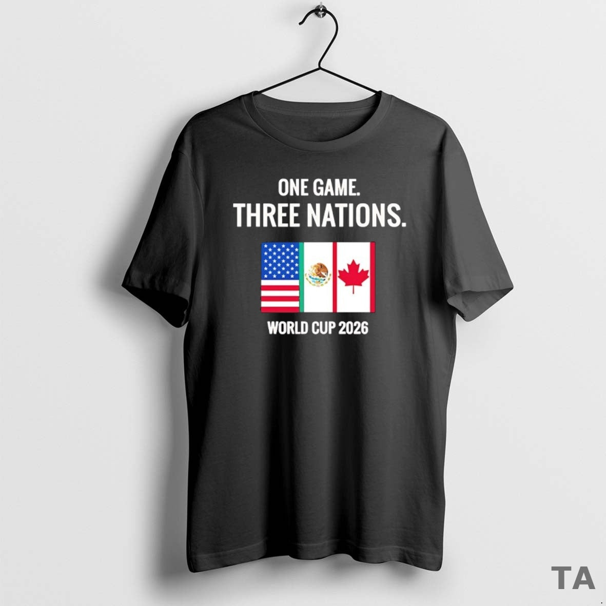 Top One Game Three Nations World Cup 2026 Flag T Shirt Sweater Hoodie, Sweatshirt | PureTeeCo.com