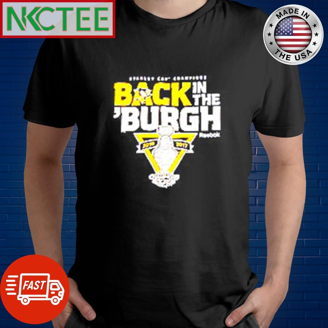 Top Pittsburgh Penguins Reebok Back in The ‘burgh 2016-17 Stanley Cup Champ shirt