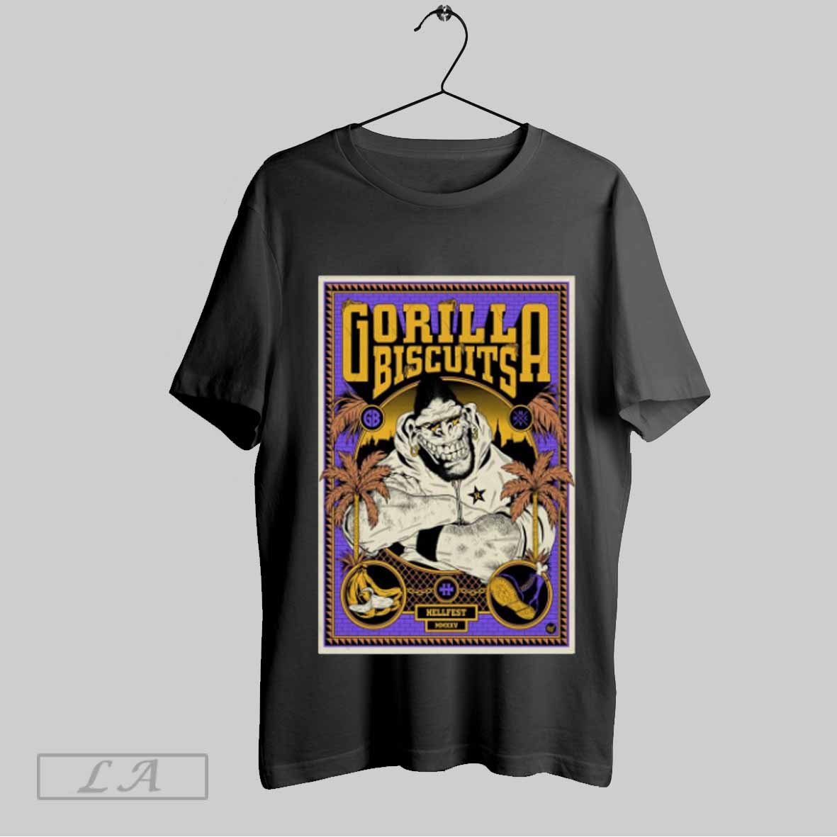 Top Poster Gorilla Biscuits Hellfest 2025 In Clisson Fr On June 22 2025 T Shirt Sweatshirt Hoodie Shirt | PureTeeCo.com