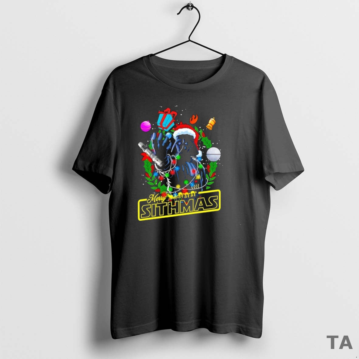 Top Santa Vader Merry Sithmas T Shirt Sweater Hoodie, Sweatshirt | PureTeeCo.com