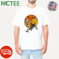 Top Soccer Skeleton pumpkin moon bats Halloween shirt