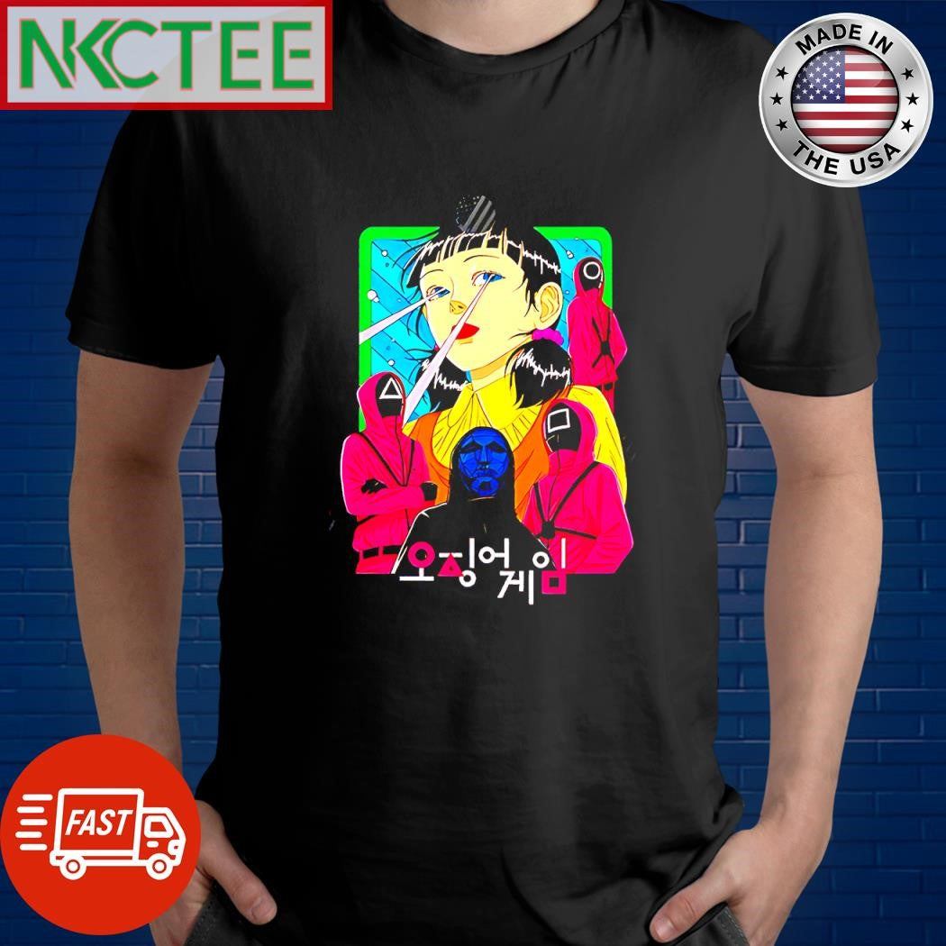 Top Squid Game paint poster shirt