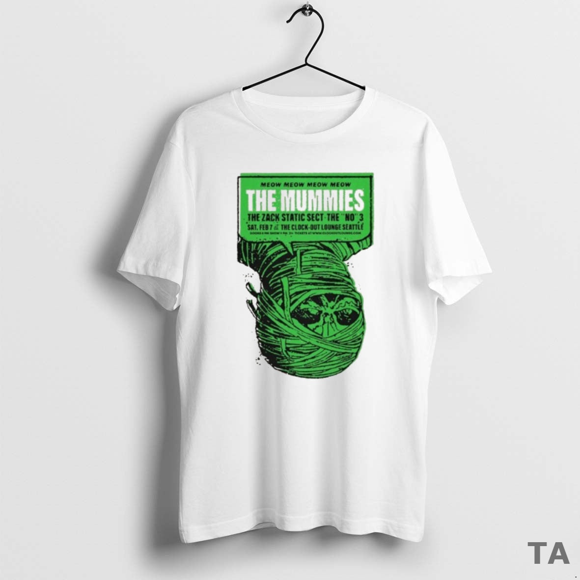Top The Mummies February 7 2026 At Clock Out Lounge In Seattle Wa T-Shirts, Hoodie, Sweatshirt | PureTeeCo.com