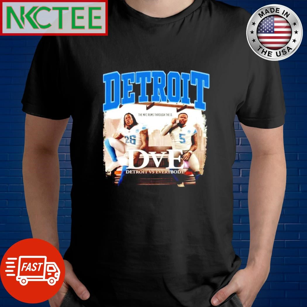 Top The NFC Runs Through The D Detroit Vs Everybody Dve shirt