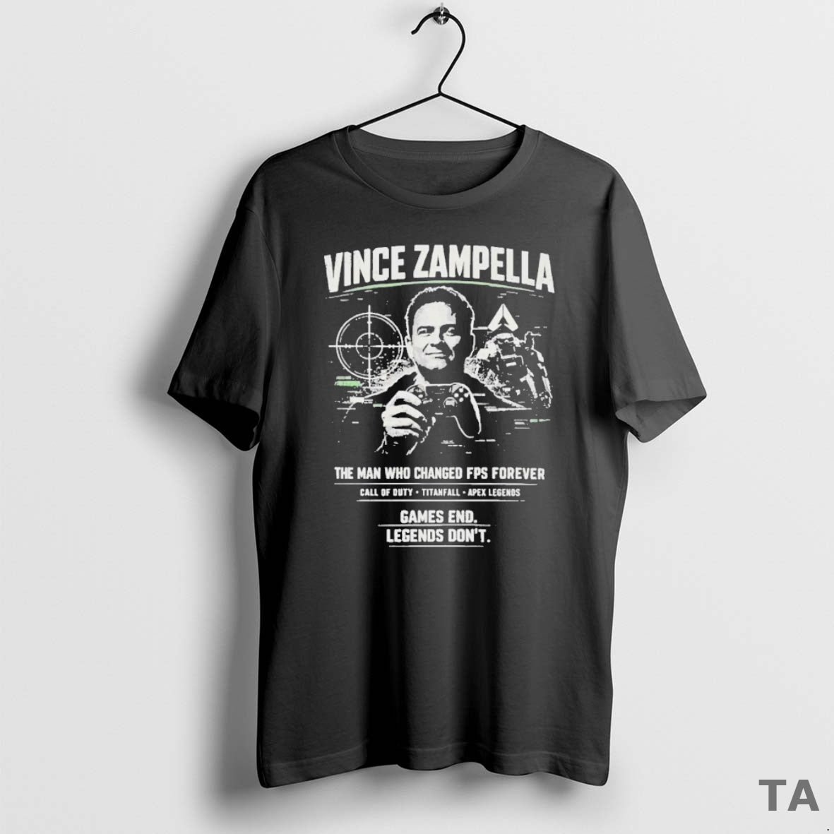 Top Vince Zampella The Man Who Changed Fps Forever T Shirt Sweater Hoodie, Sweatshirt | PureTeeCo.com