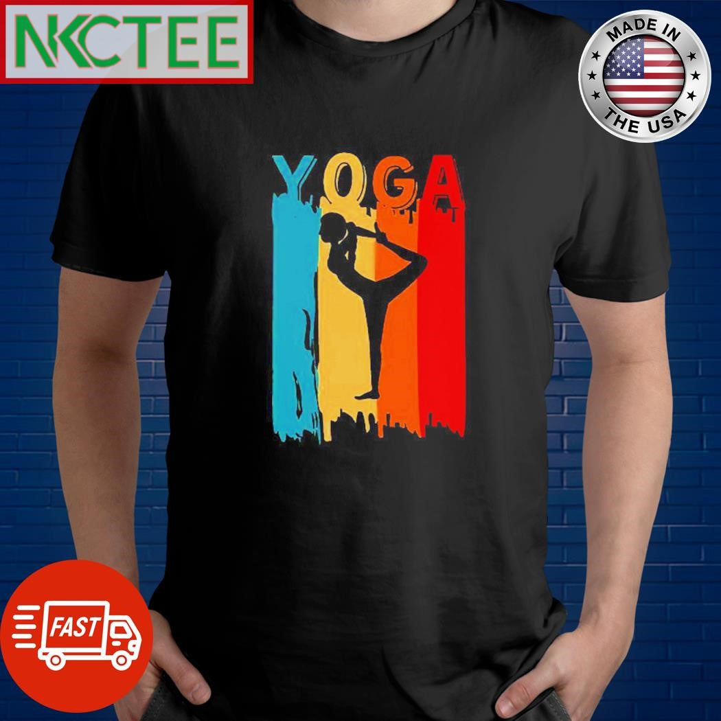 Top Yoga Silhouette retro shirt