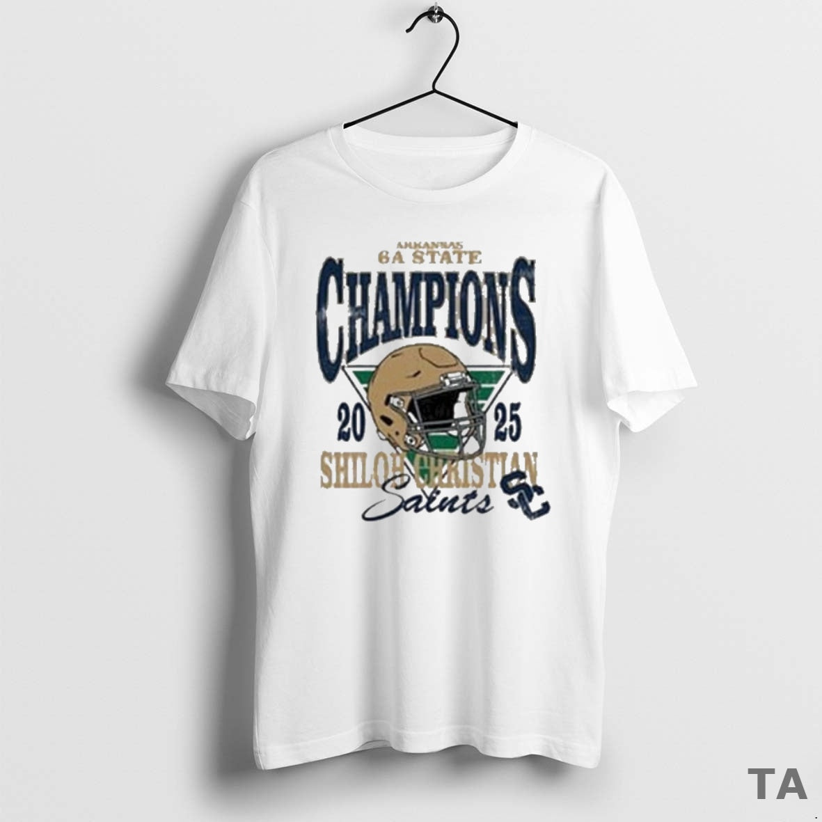 Top Arkansas 6a State Champions 2025 Shiloh Christian Saints Football Logo T Shirt Sweater Hoodie, Sweatshirt | PureTeeCo.com