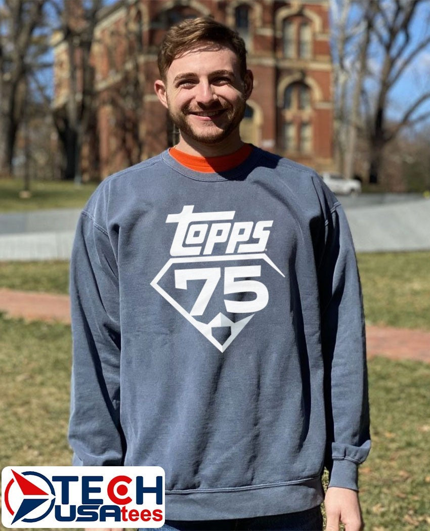 Topps Baseball 75th Anniversary logo shirt