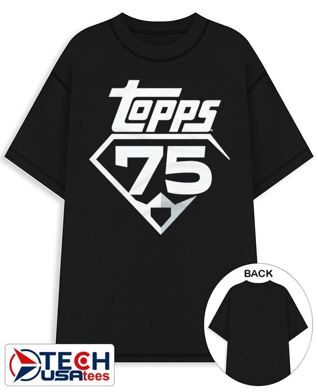 Topps Baseball 75th Anniversary logo shirt