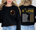 Total Solar Eclipse 2024 Sweatshirt, April 8th 2024 Sweatshirt, Eclipse Event 2024 Sweater, Gift for Eclipse Lover,...