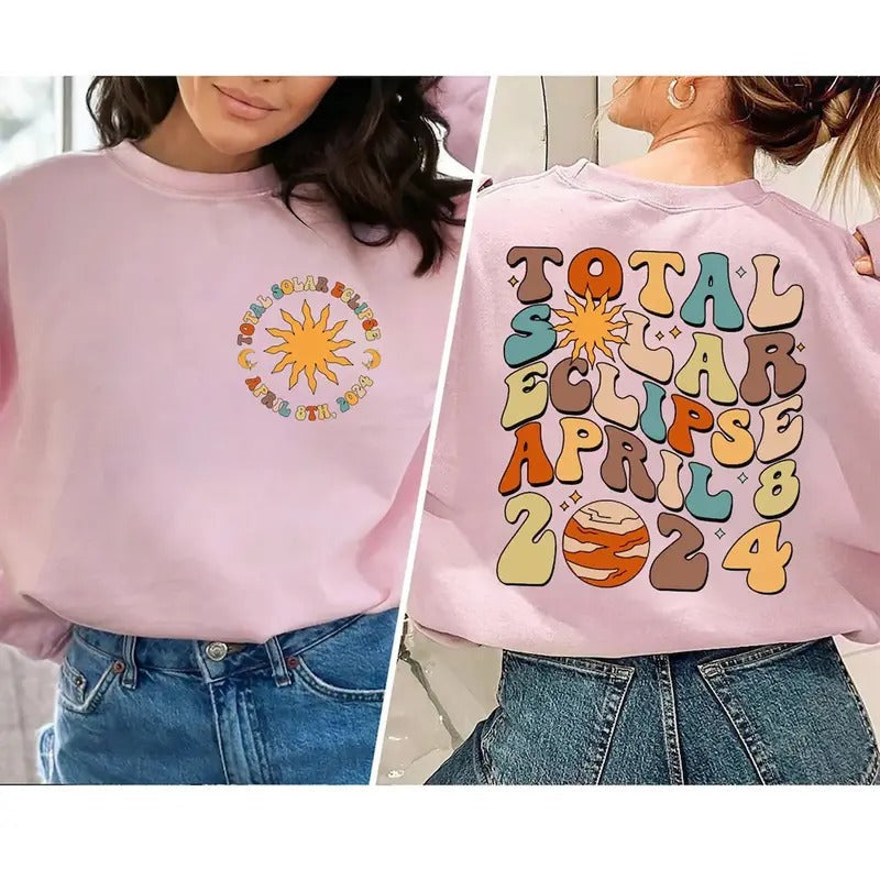 Total Solar Eclipse 2024 shirt, Solar Eclipse 2024 shirt Hoodie, Sweatshirt | PureTeeCo.com