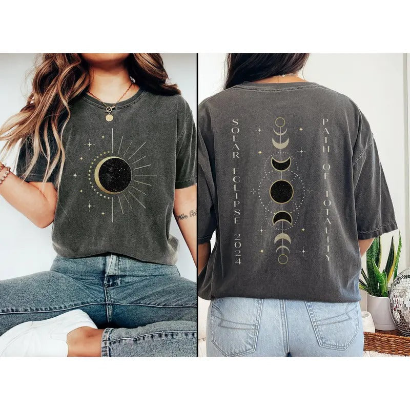 Total Solar Eclipse Shirt , Path of Totality Shirt , Countdown to Totality , Celestial Shirt , Astronomy Sun Shirt...