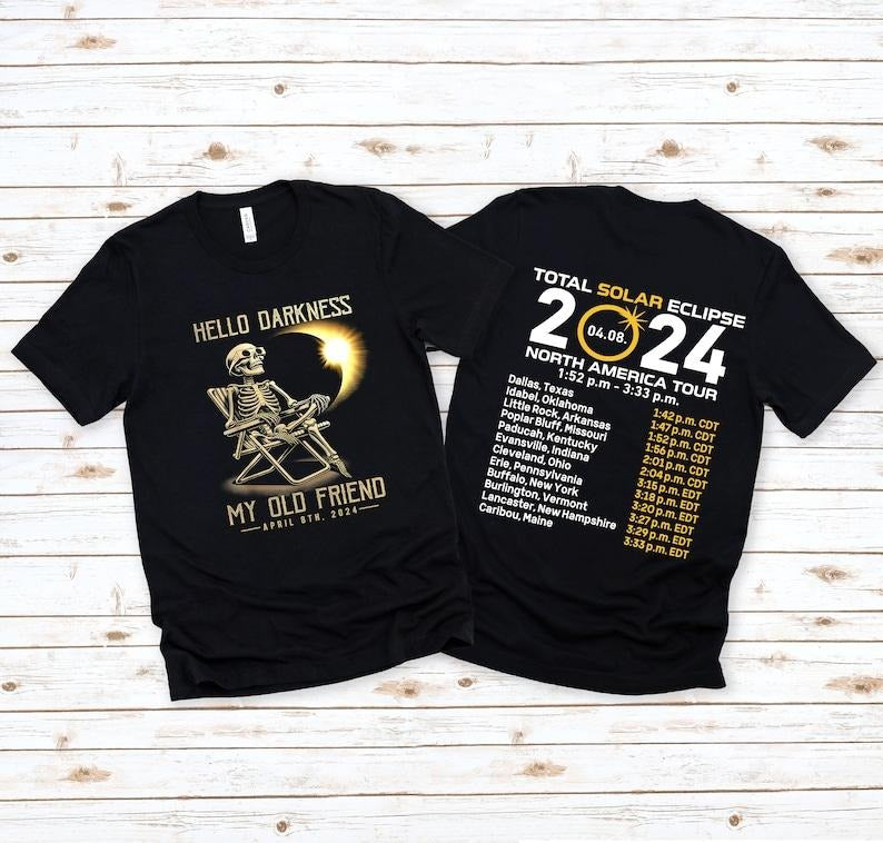 Total solar eclipse shirt, eclipse shirt, totality shirt, April 8th 2024, moon shirt, eclipse souvenir, moon phases...