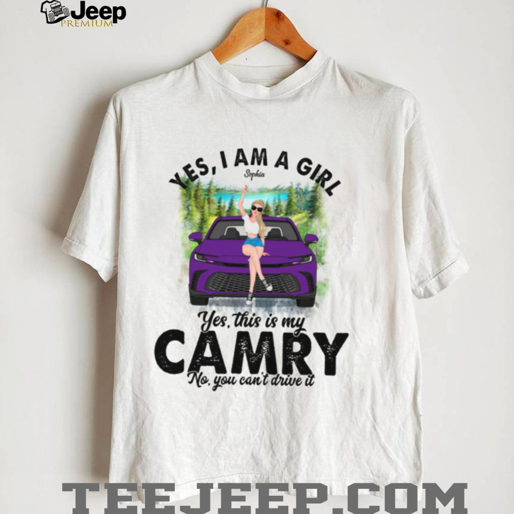Toyota Camry Girl Car Owner Custom Name Graphic Shirt