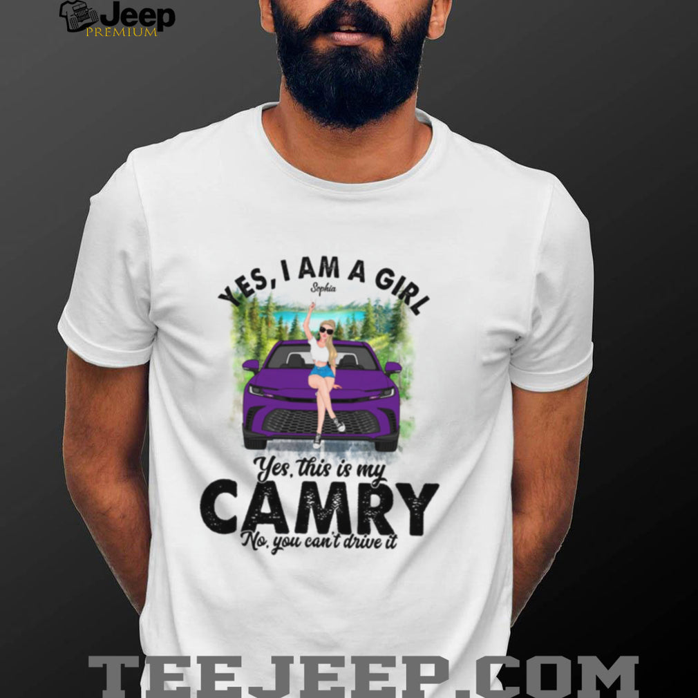 Toyota Camry Girl Car Owner Custom Name Graphic Shirt