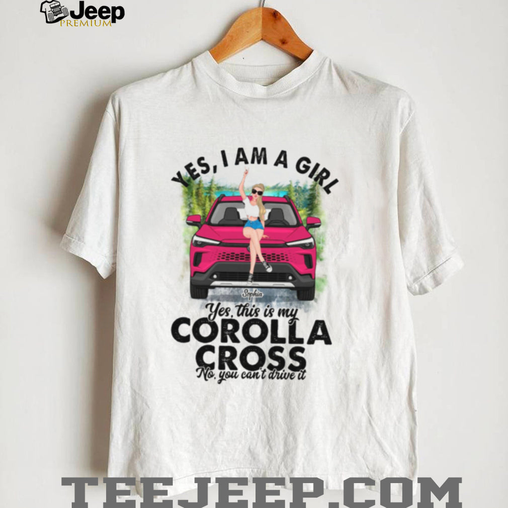 Toyota Corolla Cross Girl Car Owner Custom Name Shirt